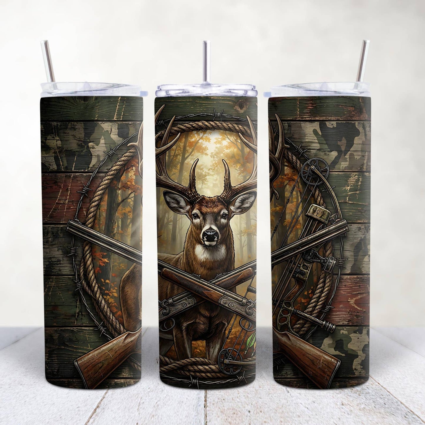 Hunting Tumbler, 20oz Skinny Tumbler, Dad cup, Gift