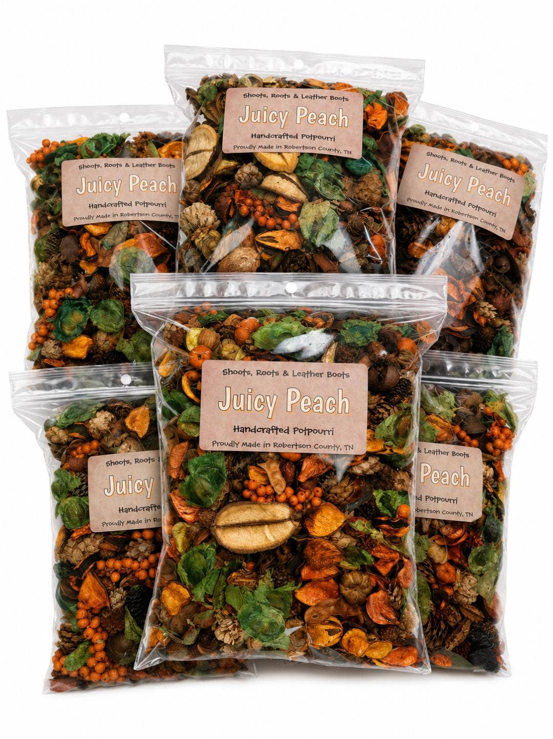 Clearance. Juicy Peach Handcrafted Potpourri.