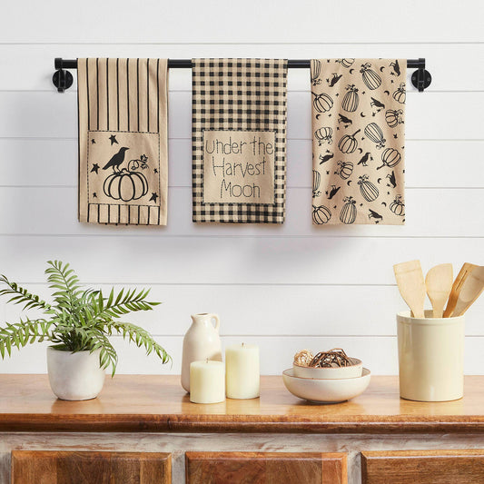 Raven Harvest Tea Towel Set 3pc 19x28