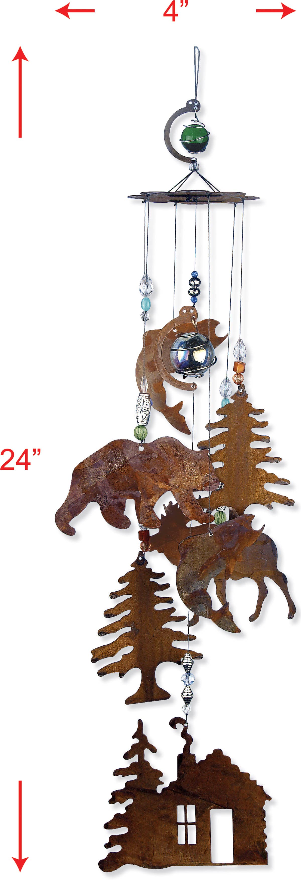 Chime - Rustic Cabin 24"