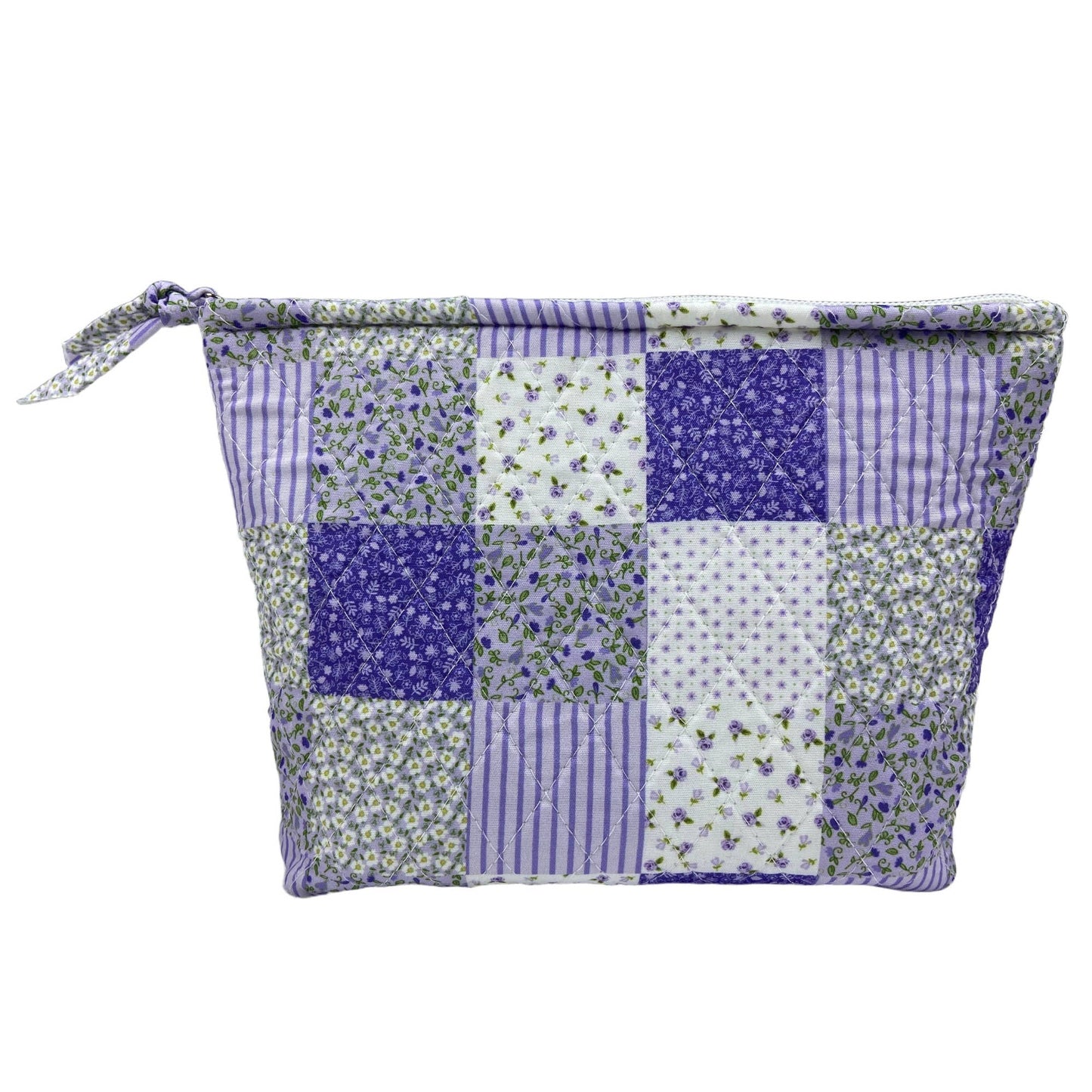 "Violet Dreams" - Designer Quilted Cosmetic Bag