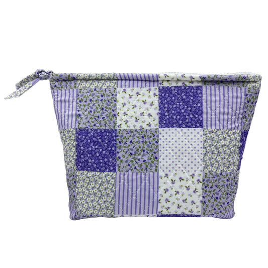 "Violet Dreams" - Designer Quilted Cosmetic Bag