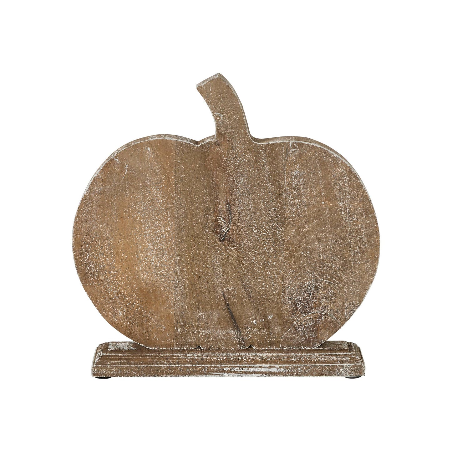 Harvest Vine Carved Wooden Pumpkin Tabletop Sign 11x12